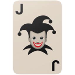 black joker card emoji